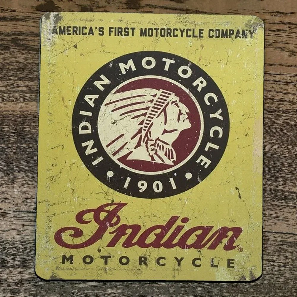 Mouse Pad‎ Indian Motorcycle 1901 Americas First 1st Company